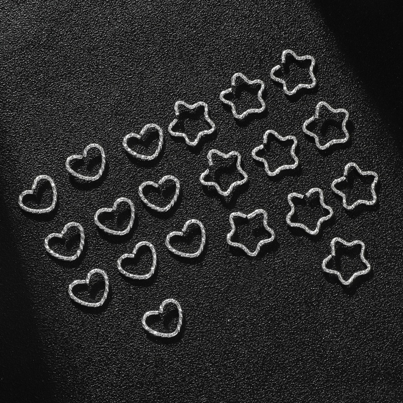 20-30Pcs Star & Love Embossed  - Jewelry Making Knots 评论和价格