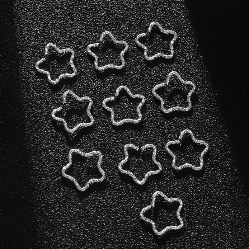 20-30Pcs Star & Love Embossed  - Jewelry Making Knots 评论和价格