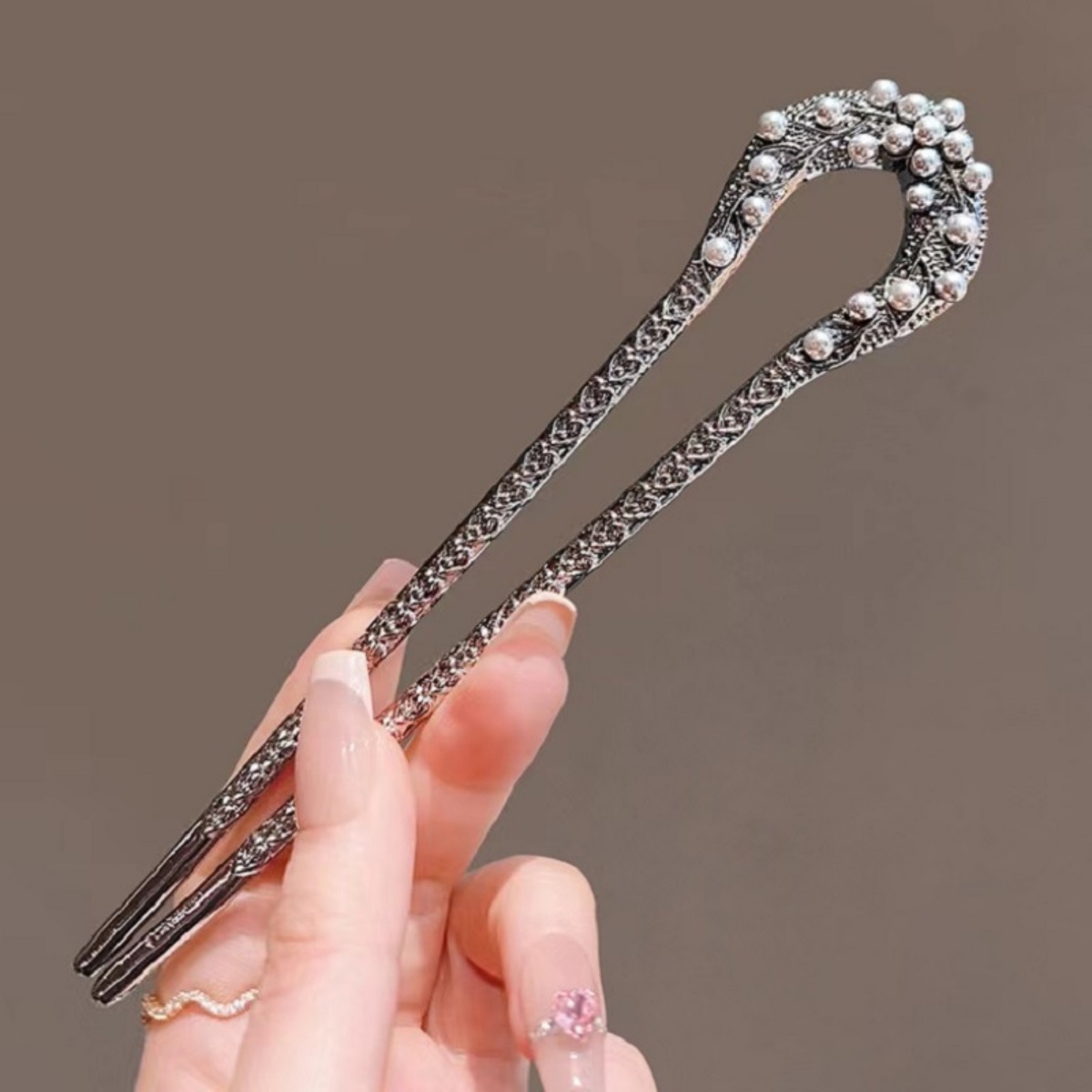 New Pearl U Shaped Hairpin For - Jewelry Making Adults 评论和价格