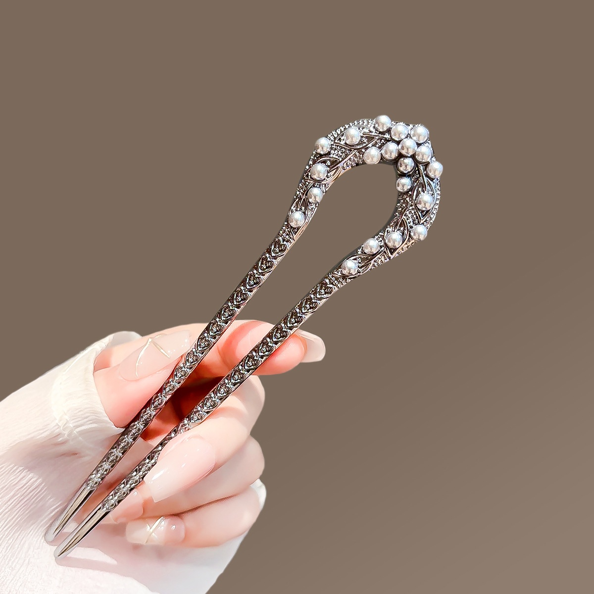 New Pearl U Shaped Hairpin For - Jewelry Making Adults 评论和价格