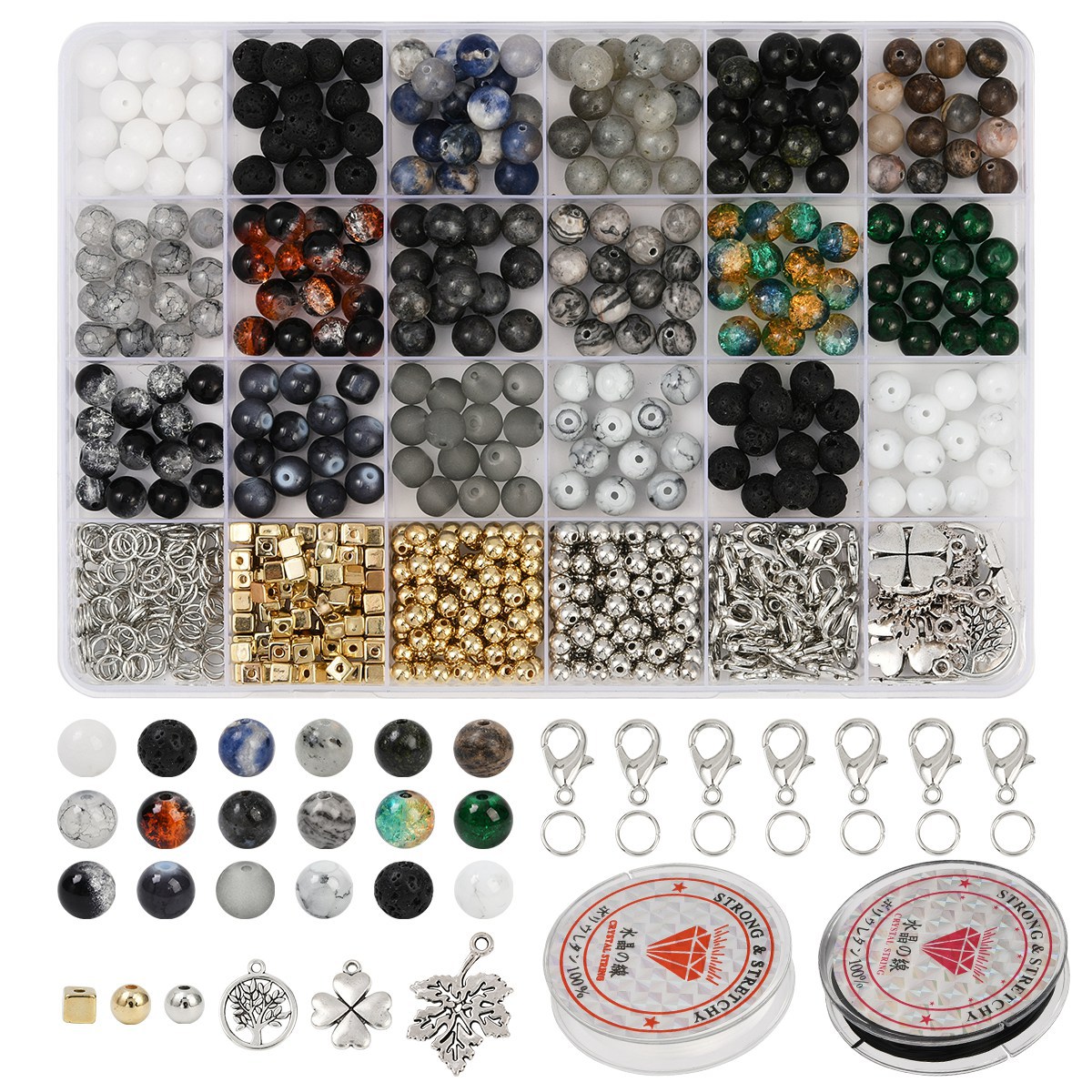 Natural Stones Gemstones Jewel - Jewelry Making Kits For Girls 评论和价格