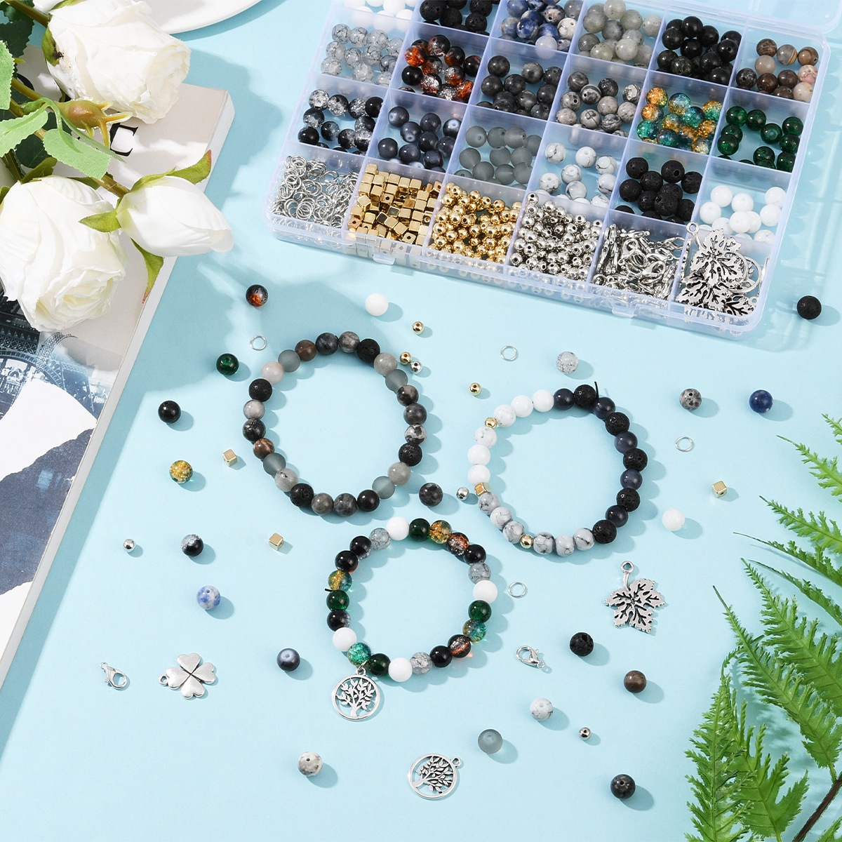 Natural Stones Gemstones Jewel - Jewelry Making Kits For Girls 评论和价格