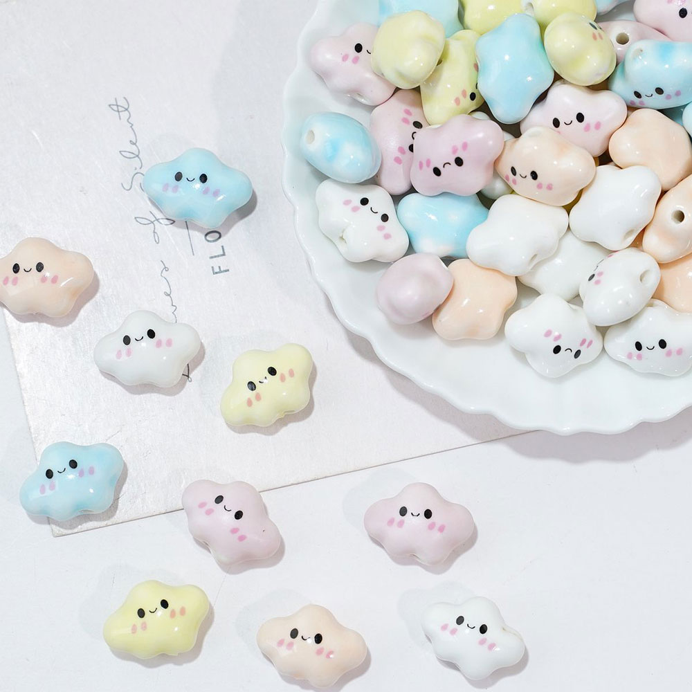 10pcs Colorful Chubby Smiling  - Jewelry Making Event 评论和价格