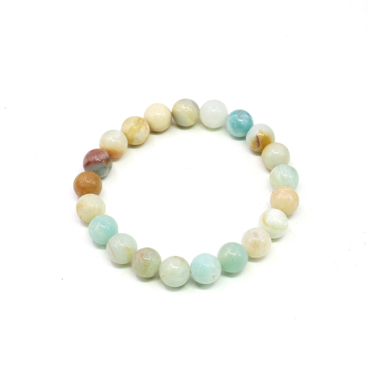 8mm Natural Round Blue Amazon  - Jewelry Making Amazon 评论和价格
