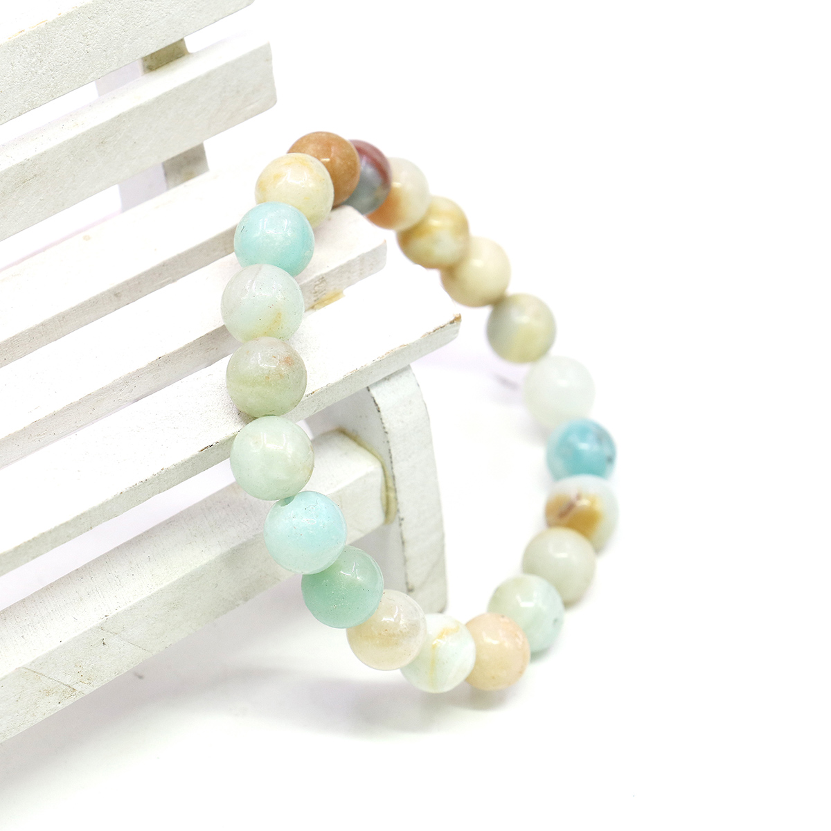 8mm Natural Round Blue Amazon  - Jewelry Making Amazon 评论和价格