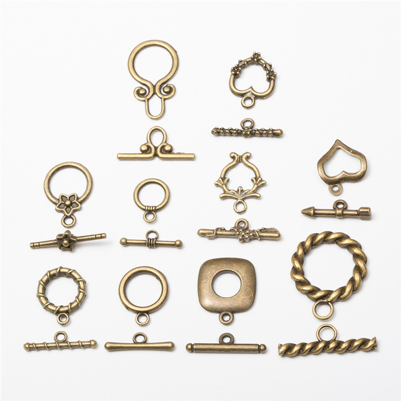 10set Alloy Metal OT Toggle Cl - Toggle Clasp Gold 评论和价格