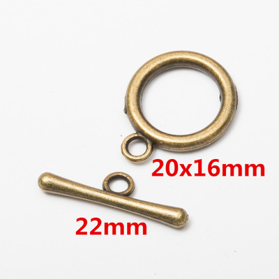 10set Alloy Metal OT Toggle Cl - Toggle Clasp Gold 评论和价格