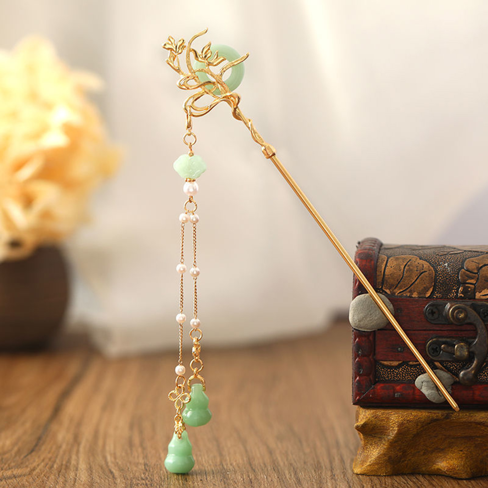 Chinese Style Glass Hairpin Fo - Jewelry Making Adults 评论和价格