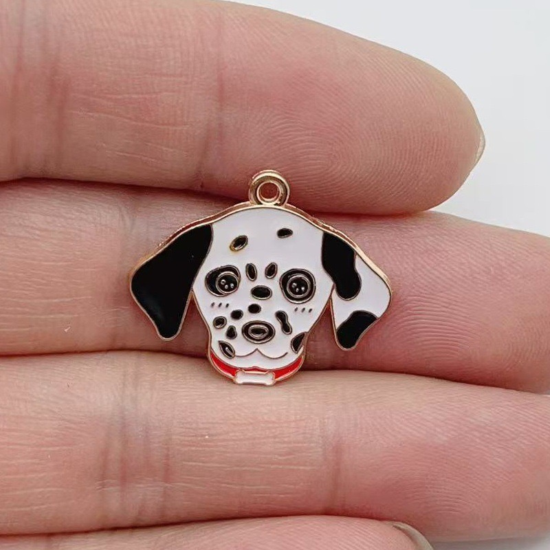 12pcs cartoon pet spotted dog  - Jewelry Making Accessories 评论和价格