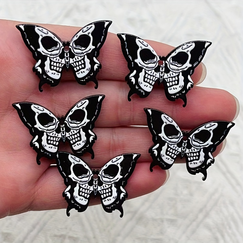 5/10Pcs Halloween Acrylic Skul - Jewelry Making Event 评论和价格