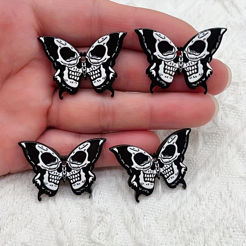 5/10Pcs Halloween Acrylic Skul - Jewelry Making Event 评论和价格