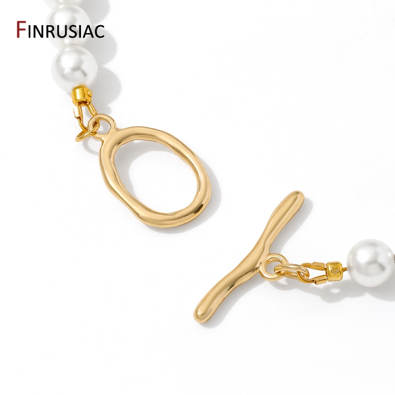 18K Gold Plated Brass Oval/Hea - Toggle Clasp Gold 评论和价格