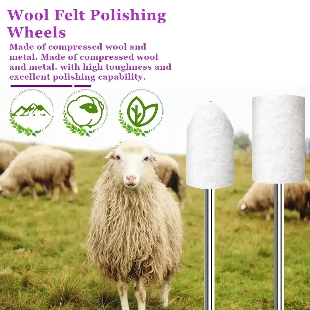 80PCS Wool Felt Buffing Wheel  - Jewelry Making Workshops 评论和价格
