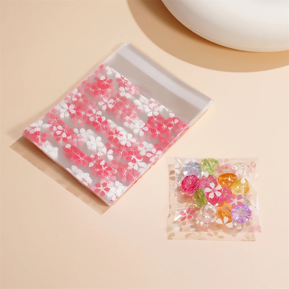 100PC Flower-Printed Transpare - Jewelry Making Event 评论和价格