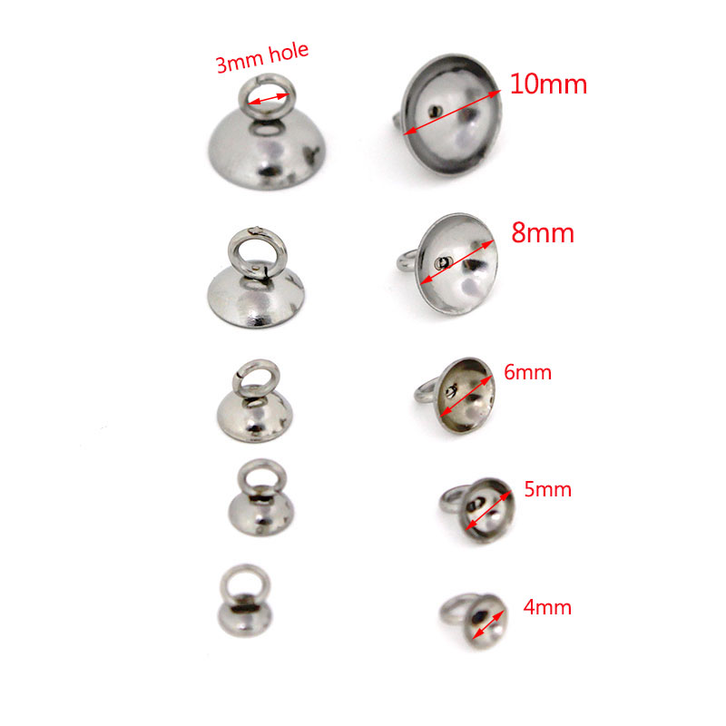 20Pcs 4/5/6/8/10mm Stainless S - Jewelry Making Findings 评论和价格