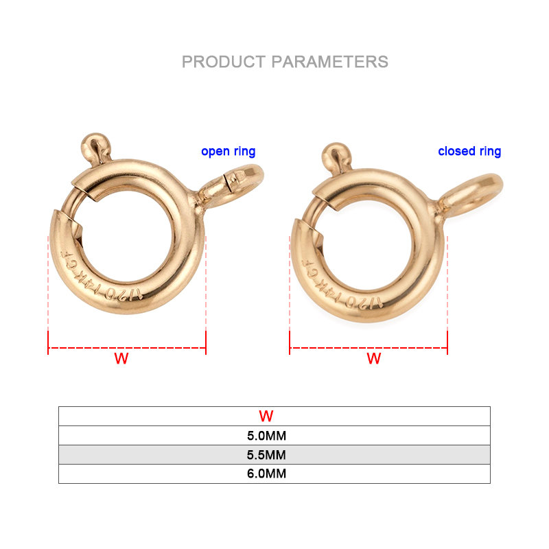 14K Gold Filled Spring Ring Cl - Jewelry Making Findings 评论和价格