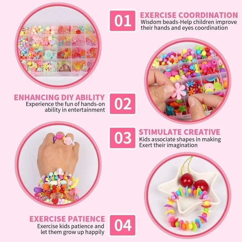 Girls DIY Bead Set Jewelry Mak - Jewelry Making Kits For Girls 评论和价格